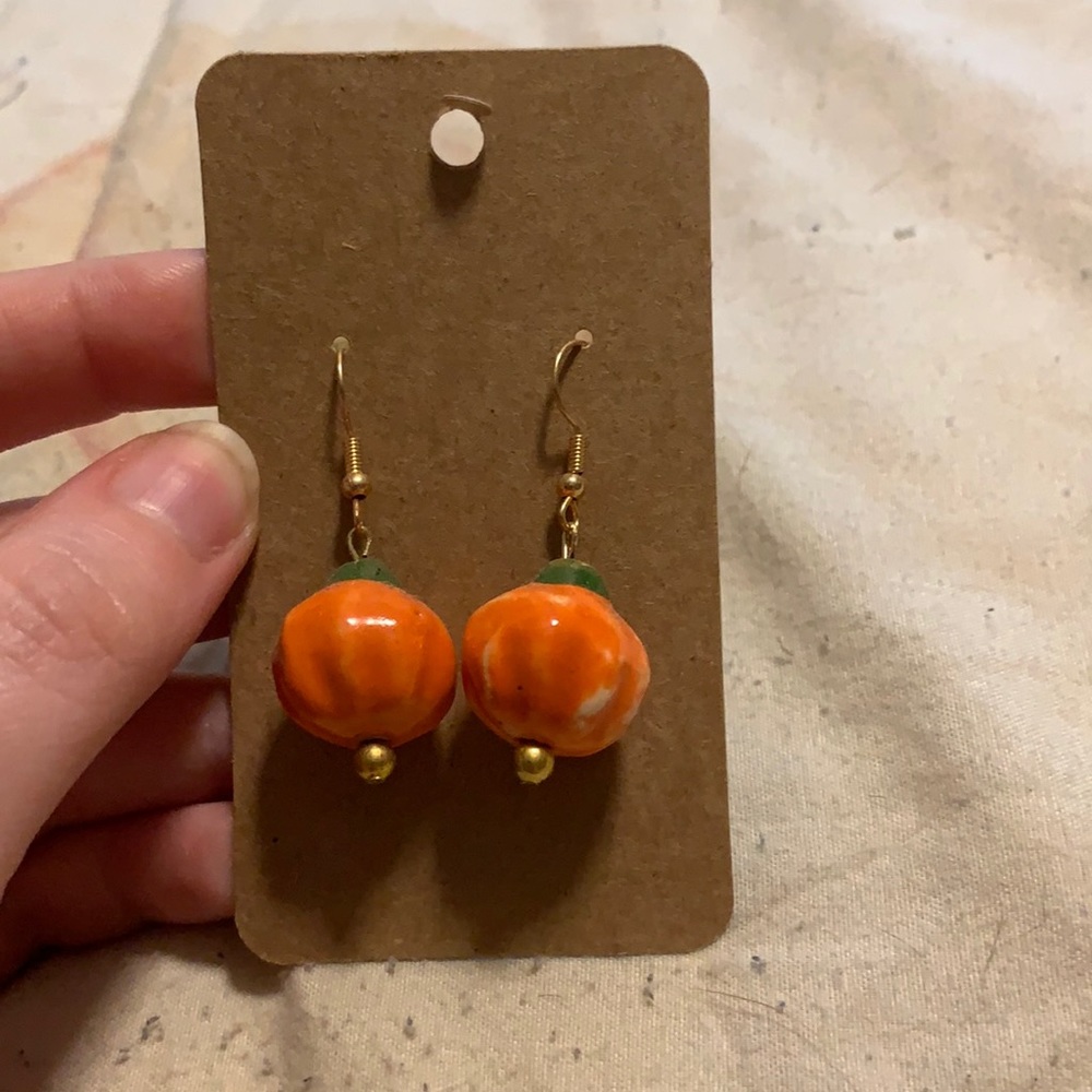 Pumpkin earrings
